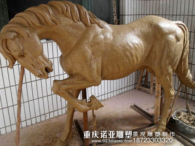 重庆雕塑制作泥塑马